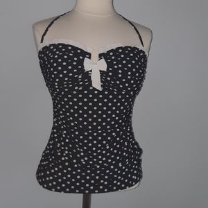 Profile top bikini polka dot size 10